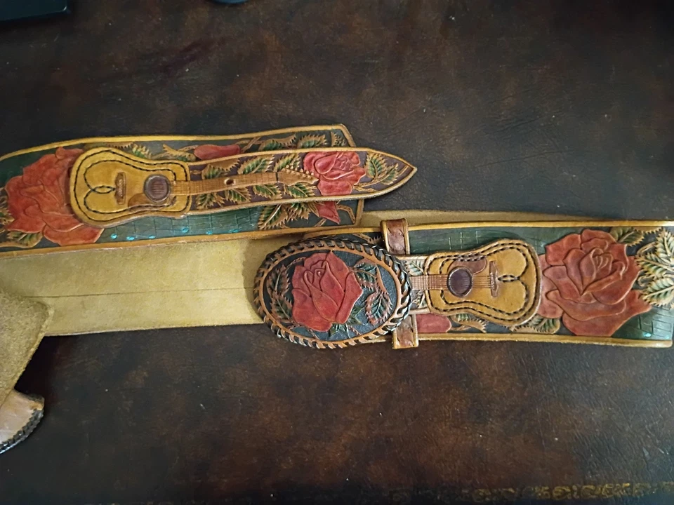 Cinturón de pistola personalizado "Allen" mecanizado a mano 32" cintura, cadera baja, sostiene 22 pistola Ruger Foto 3 de 4