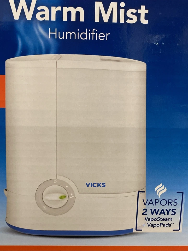 Vicks Warm Mist Humidifier 1 Gallon Medium/Large Room Capacity Vaposteam & Pads - Image 3 of 3
