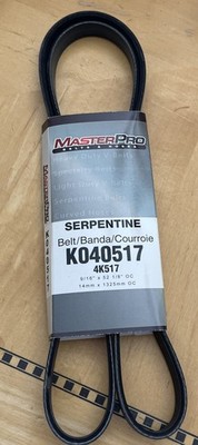 Master Pro K040517 Serpentine Belt - 0.56'' X 52.00'' - 4 Ribs