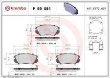 Bremsbelagsatz Vorne Mando-System für Opel Insignia A G09 Country ab 08->
