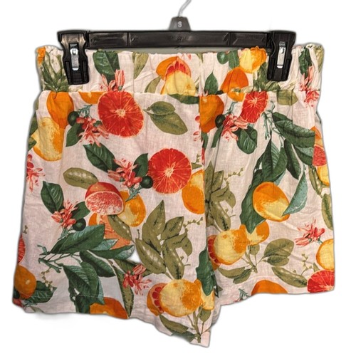 Cynthia Rowley citrus linen blend shorts Size S - Picture 2 of 4