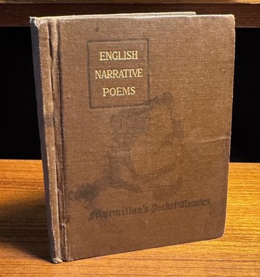English Narrative Poems 1917 Macmillan s Pocket Classics Antique Vintage Book