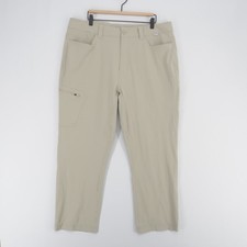 Simms Pants Men 38x27 Beige Fishing Quick Dry Utility Zip Pocket Lightweight