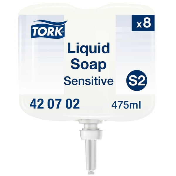 Tork Sensitive Hand Mini FlüSsigseife S2 8 X 475 Ml ParfüMfrei 420702-image