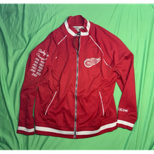 VINTAGE Detroit Red Wings CCM Stanley Cup Champions Jacket Early 2000s Size L