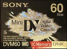 Sony MiniDV DVM60 ME Digital Video Cassette 60 Min IC Memory