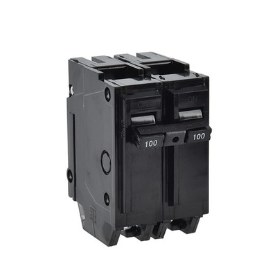 100 Amp Breaker,  2 Pole Circuit Breaker 120/240VAC 10KA Plug-in Mount