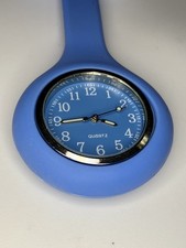 Silicone Nurse Watch Brooch Tunic Fob Nursing Pendant Clip Quartz New Battery