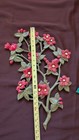 Two Vintage 1970’s Burwood #4281 & #???? Dogwood Blossoms Red Green Wall Décor — photo 8