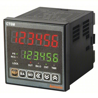 Autonics CT6M-1P2 Counter & Timer, 6 Digit, LED, Relay/NPN Out, 24-48VDC/24VAC