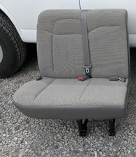 2008-2027 Chevrolet Express Rear Split Bench Seat 4 Person 5th Row Grey Cloth