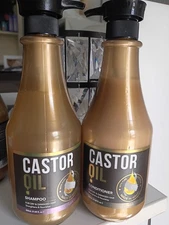 (2 Pack) CASTOR OIL  Shampoo & Conditioner For Dry And Damaged Hair 27oz  NEW