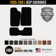 Avery Touring Front Rear Runner Floor Mats For 1995-2001 Jeep Cherokee 1gy