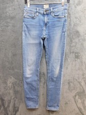 Hudson Jeans Womens 26 Blue Natalie Super Skinny Stretch Denim Distressed Pants