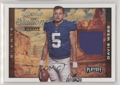 2017 Panini Playoff Rookie Stallions Kickoff /49 Davis Webb #RS-DW RC 0d2s