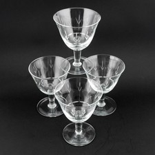 Bicchieri champagne decorati vintage anni '50 - decori intagliati