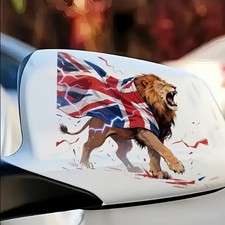 Patriotic British Lion Union Jack Vinyl Decal Sticker Waterproof Car Truck 15cm
