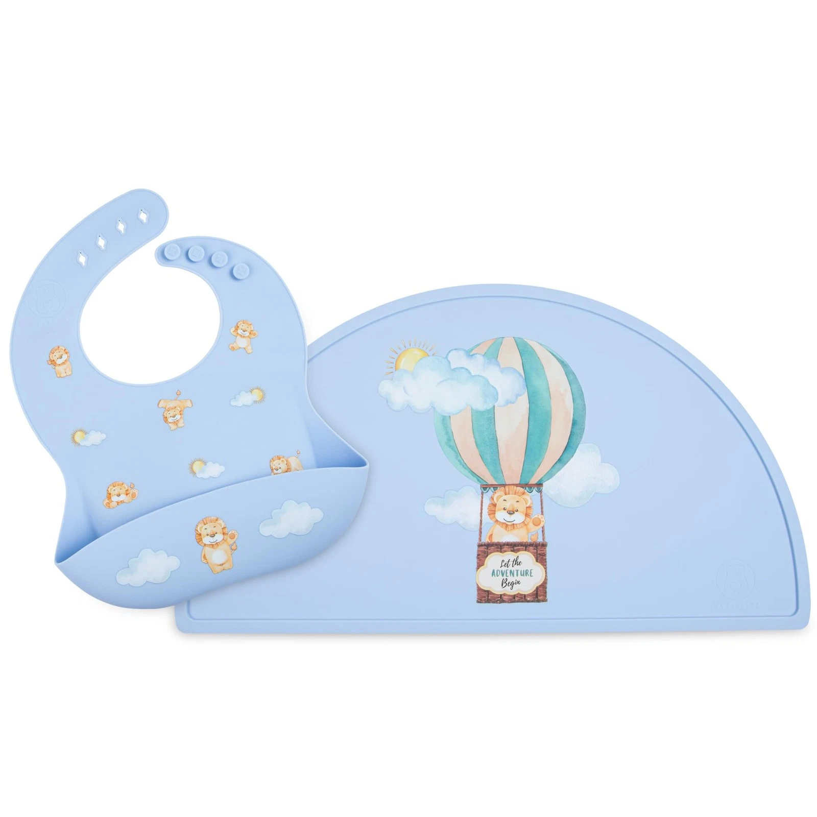 Silicone Baby Bib and Mat Set Combination 2 items! | Boys Girls Babies & Todd...