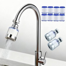 2 Pack Sink Water Filter Faucet, Universal 360  Rotating Bathroom Sink Filte...