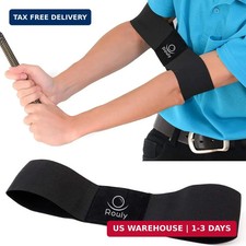 Golf Swing Trainer Aid,Swing Correcting Arm Band, Swing Easy Black