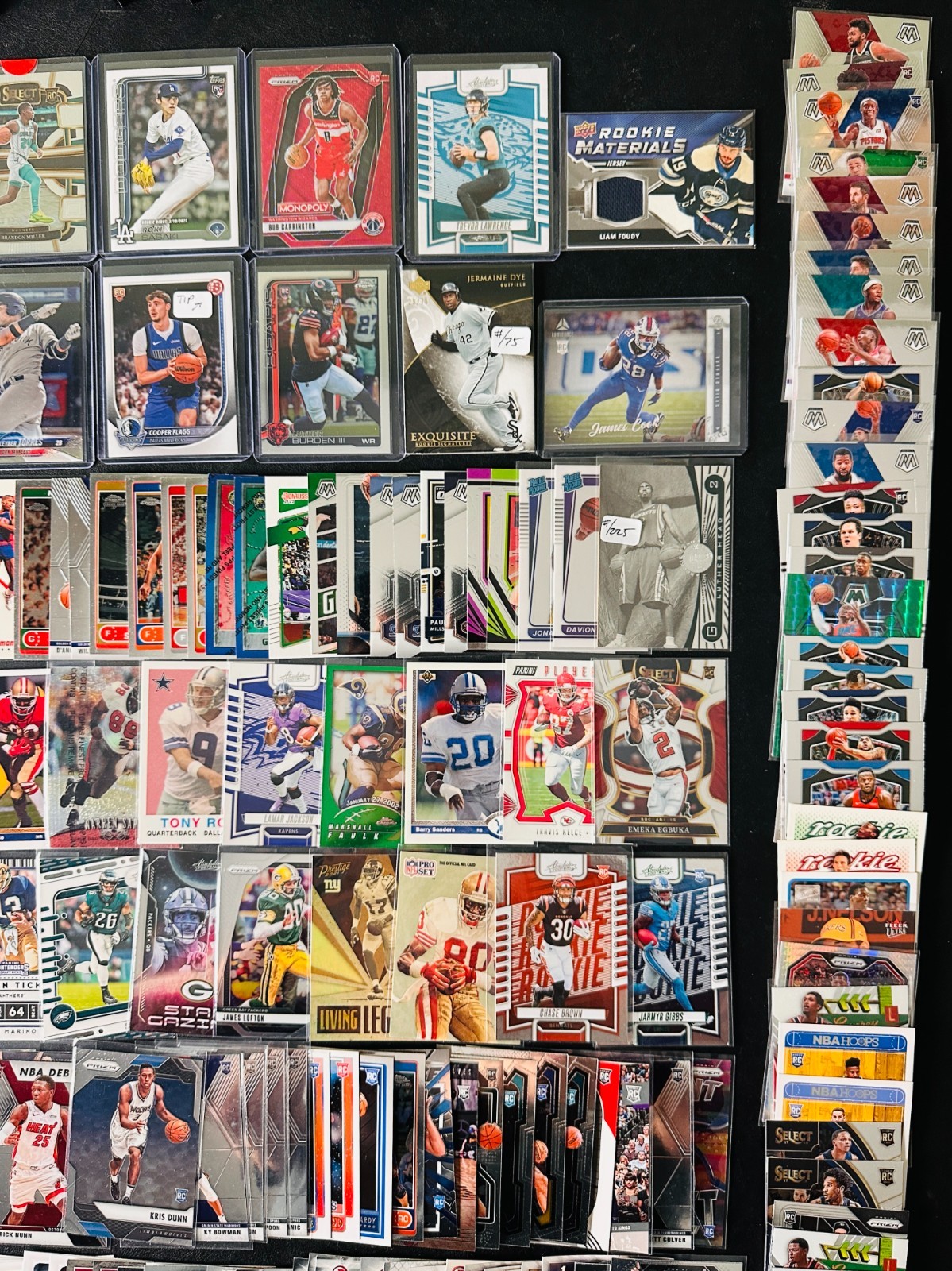 HUGE Sports CARD LOT! Jersey AUTO RC SP PRIZM Victor Wembanyama, Aaron Judge! view 5