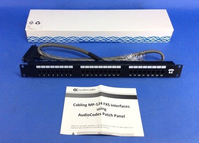 Audiocodes 24-Ports Patch Panel For Connecting FXS MP124-PATCH-PNL-KIT
