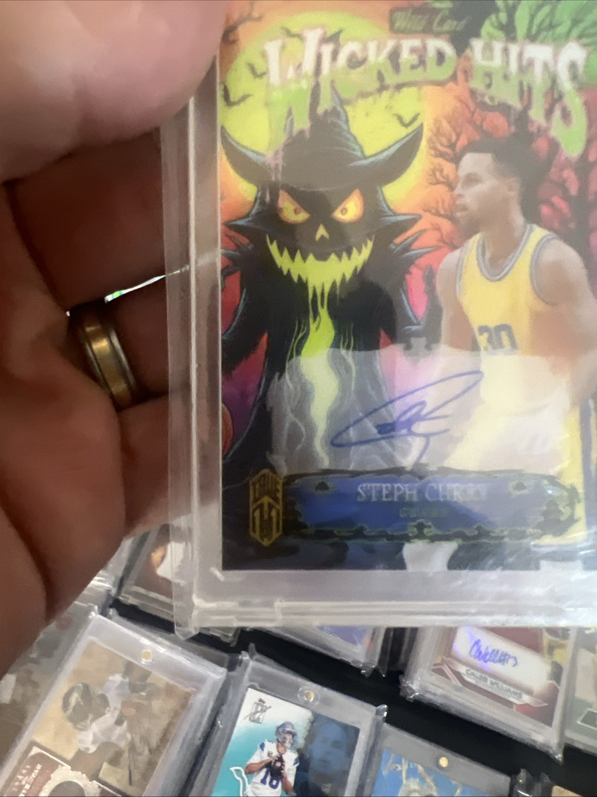 Steph Curry True 1/1 Auto Wicked  Hits Rare Warriors Case Hit Basketball 1 Of 1 view 3