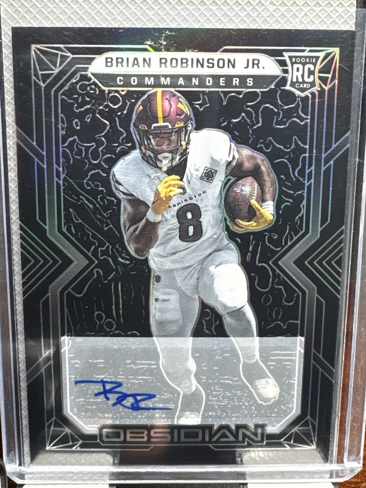 2022 Panini Obsidian Brian Robinson Jr. Rookie Silver Auto 177/199 130