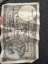 Antique Belgium 5 Francs Banknote 1938 – Banque Nationale de Belgique