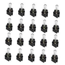 20PCS T5 17 57 86 Halogen Instrument Cluster Bulbs Kits, 12V Dash Light White