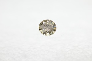 0.11 Carat Yellow Brown VS1 Round Brilliant Natural EARTH MINED Diamond 3.12mm