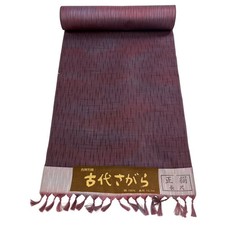 JAPANESE KIMONO FABRIC CLOTH BOLT PURE SILK RED PURPLE OMESHI D2837
