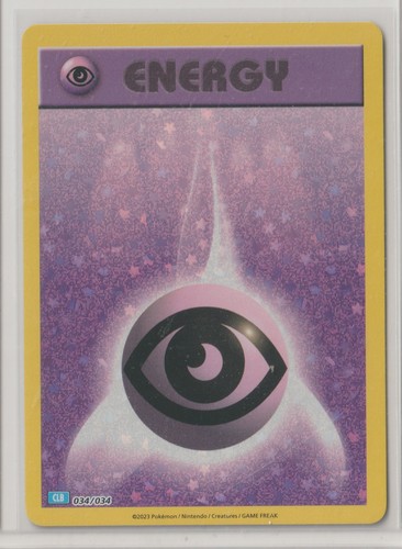 2023 Pokémon  TCG Classic: Blastoise Deck PSYCHIC ENERGY 34/34 MINT HOLO #6