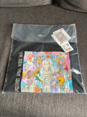 Uniqlo x POP MART UT Graphic T-Shirt THE MONSTERS LABUBU Black New