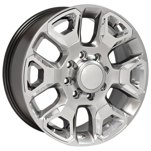 2562 Hyper & Chrome 20x8 inch 8x165 Wheel Fit Dodge RAM 2500 - Picture 3 of 9