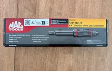 ¼” Collet Premium 0.3 HP Extended Straight Air Die Grinder - USA SELLER