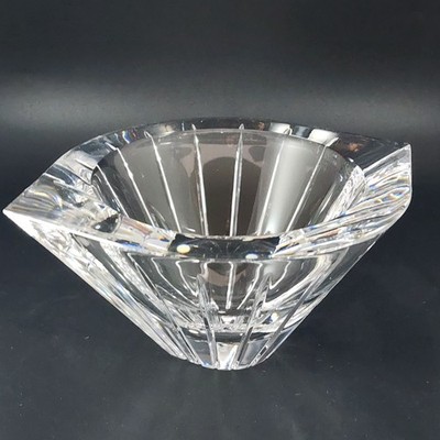 Jan Johansson for Orrefors Large Crystal Center Bowl 4775-13 - 5''H x 10''W