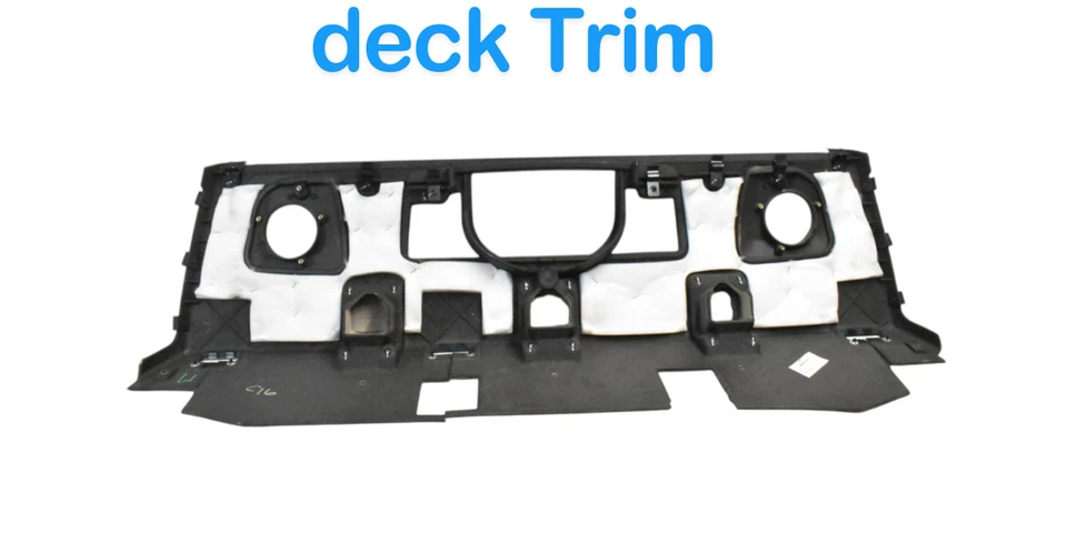 14-20 Maserati Quattroporte M156 Cubierta de ventana trasera Tapa de altavoz Borde OEM Foto 3 de 4