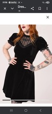 Hell Bunny Black Velvet Gothic 4xl 22