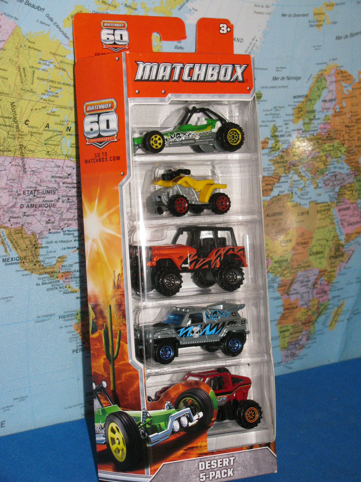 MATCHBOX DESERT 5 PACK CARS 60th ANNIVERSARY Y2635 DIECAST **BRAND NEW & RARE***