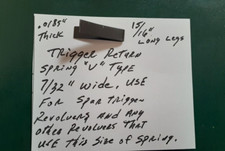 Spur Trigger Revolver Trigger Return Springs, 7/32" Wide-Please Read 