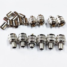 10 Pcs UHF PL-259 Male Crimp Type RF Connectors for RG8/RG213/LMR400 Coax Wire