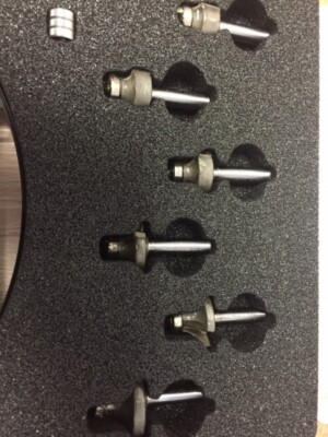 Guhdo HM Abrundfräser Satz Profi Schaft-8  Radius 3,R4,R5,R6,R8,R10  mit  ...