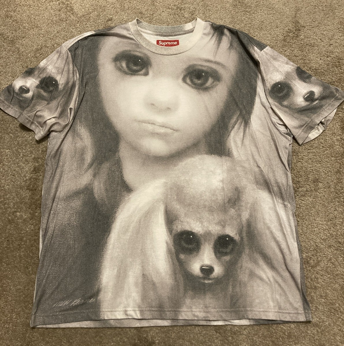 DS Supreme Tee S/S Shirt Margaret Keane Box Logo Friends Size