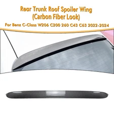 Rear Trunk Spoiler Lip Wing For Benz C Class W206 C200 C260 C43 22-24 23 CB Look