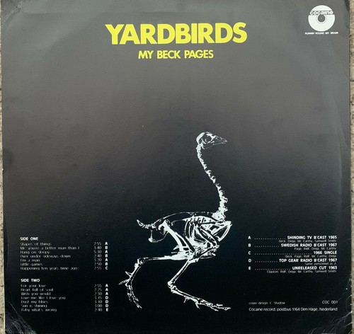 THE YARDBIRDS ~ My Beck Pages ~ Original 1977 Dutch import 14-track vinyl LP - Picture 2 of 3