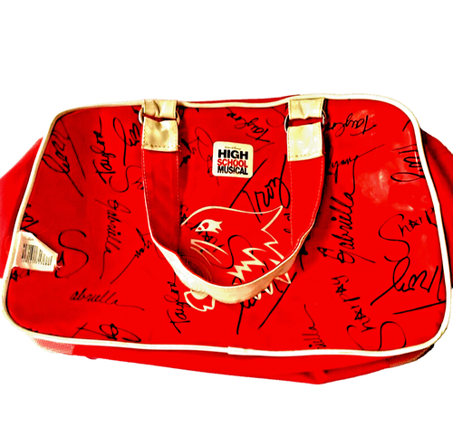 WALT DISNEY HighSchool Musical Red & White 8”Handle Bag,Size 14”x9”x 6”8” - Picture 3 of 17
