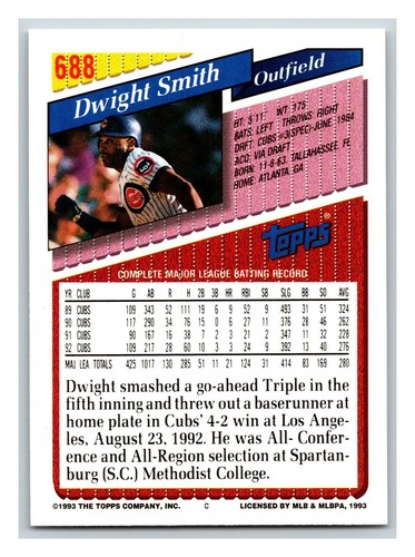 1993 Topps GOLD - Pick One - Fill Your Set - #601-#825 - Picture 177 of 447
