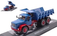 Ixo 1/43 Lkw Model Magirus Jupiter 6X6 Blau/Rot Statisches Modell Diecast
