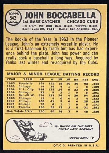Set Builders: 1968 Topps 400-599 VG/EX & better, no creases, FREE shipping - Picture 261 of 374